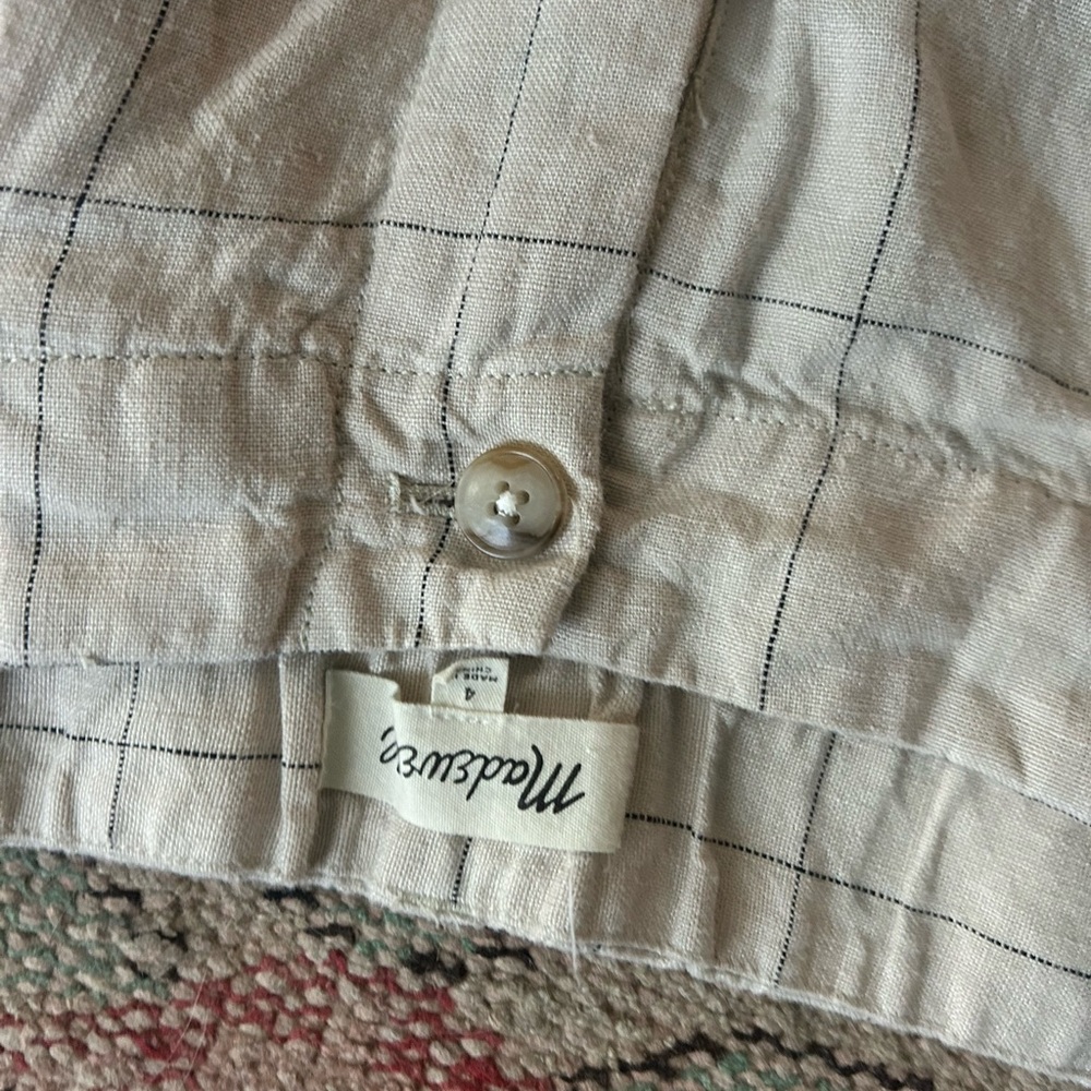 Cream Linen Pants - Picture 5 of 7
